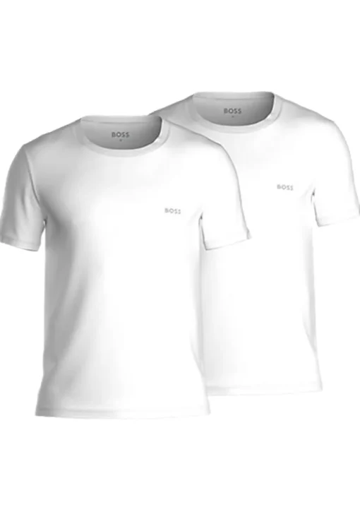 HUGO BOSS Comfort T-shirts relaxed fit (2-pack), heren T-shirts O-hals, wit
