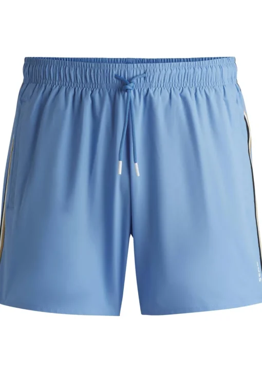 HUGO BOSS Iconic swim shorts, heren zwembroek, kobalt blauw
