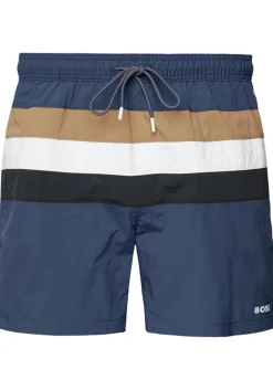 HUGO BOSS Louis swim shorts, heren zwembroek, navy blauw gestreept