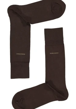 HUGO BOSS Marc uni (1-pack), herensokken katoen, donkerbruin