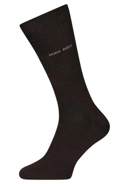 HUGO BOSS Marc uni (1-pack), herensokken katoen, donkerbruin