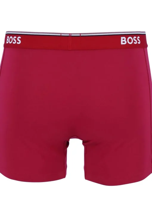 HUGO BOSS Power boxer briefs (3-pack), heren boxers normale lengte, rood, blauw, zwart