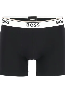 HUGO BOSS Power boxer briefs (3-pack), heren boxers normale lengte, zwart met witte band