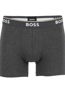 HUGO BOSS Power boxer briefs (3-pack), heren boxers normale lengte, grijs, grijs, zwart