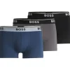 HUGO BOSS Power trunks (3-pack), heren boxers kort, blauw, grijs, zwart