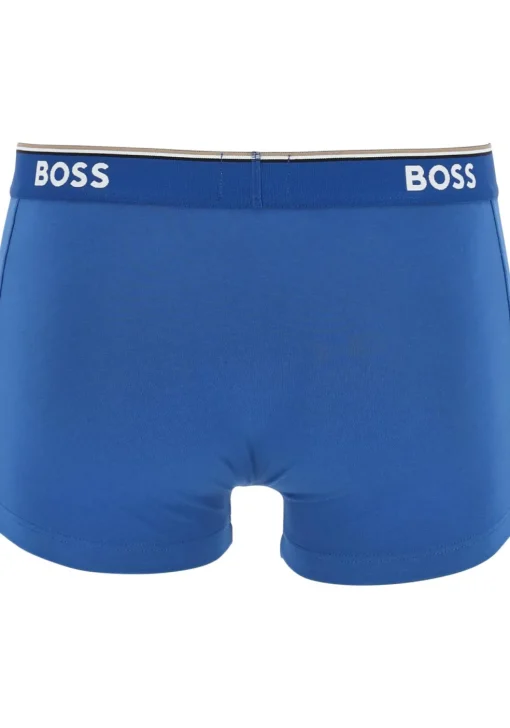 HUGO BOSS Power trunks (3-pack), heren boxers kort, rood, kobalt, zwart