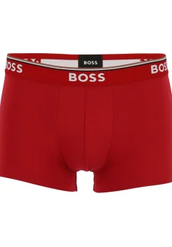 HUGO BOSS Power trunks (3-pack), heren boxers kort, rood, kobalt, zwart