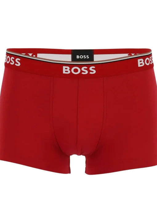 HUGO BOSS Power trunks (3-pack), heren boxers kort, rood, kobalt, zwart