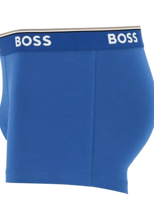 HUGO BOSS Power trunks (3-pack), heren boxers kort, rood, kobalt, zwart