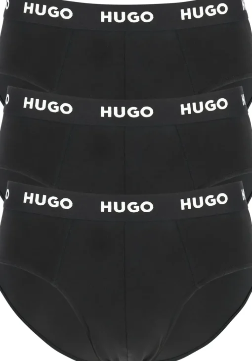 HUGO hipster briefs (3-pack), heren slips, zwart
