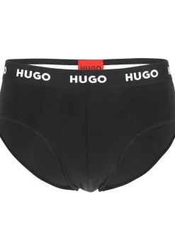 HUGO hipster briefs (3-pack), heren slips, zwart