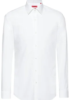 HUGO Kenno slim fit overhemd, popeline, wit