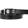 HUGO leren heren riem, zwart