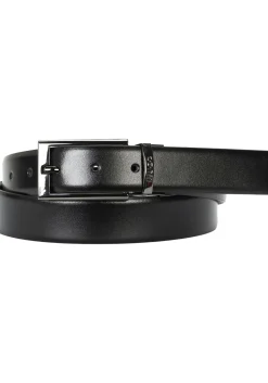 HUGO leren heren riem, zwart