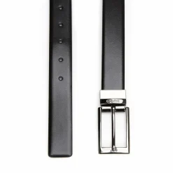 HUGO leren heren riem, zwart