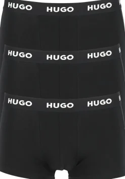 HUGO trunks (3-pack), heren boxers kort, zwart