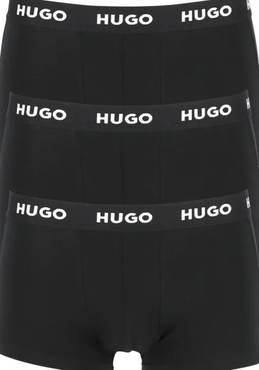 HUGO trunks (3-pack), heren boxers kort, zwart