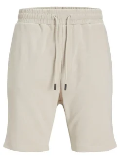 JACK & JONES Bradley Sweat Shorts loose fit, heren joggingbroek kort, beige
