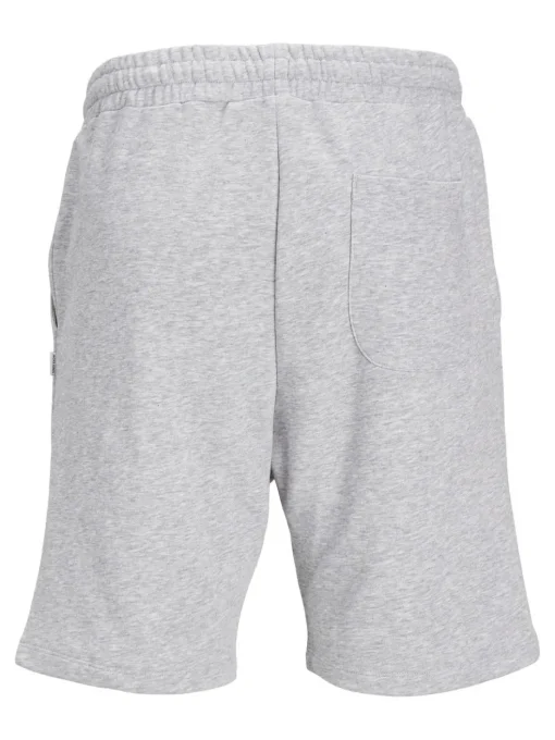 JACK & JONES Bradley Sweat Shorts loose fit, heren joggingbroek kort, lichtgrijs melange