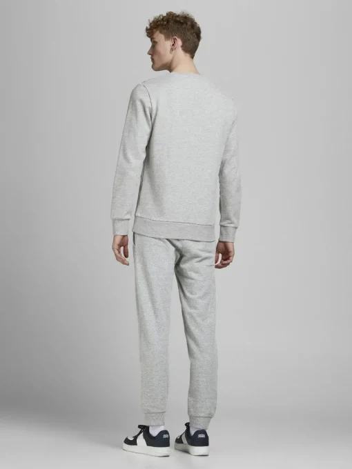 JACK & JONES Gordon Shark Sweat Pants regular fit, heren joggingbroek, lichtgrijs melange