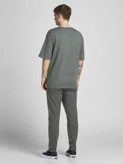 JACK & JONES Gordon Shark Sweat Pants regular fit, heren joggingbroek, donkergrijs melange