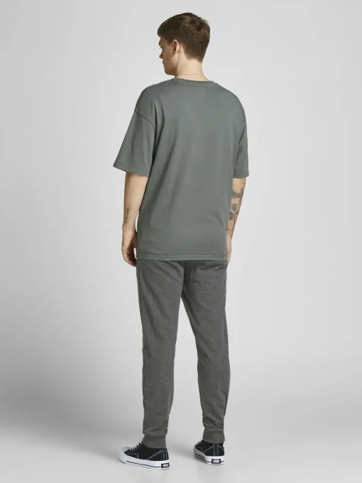 JACK & JONES Gordon Shark Sweat Pants regular fit, heren joggingbroek, donkergrijs melange