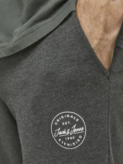 JACK & JONES Gordon Shark Sweat Pants regular fit, heren joggingbroek, donkergrijs melange