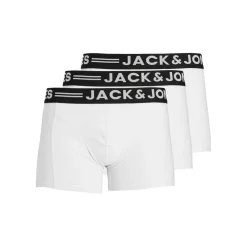 Jack & Jones heren boxers Sense trunks (3-pack), wit