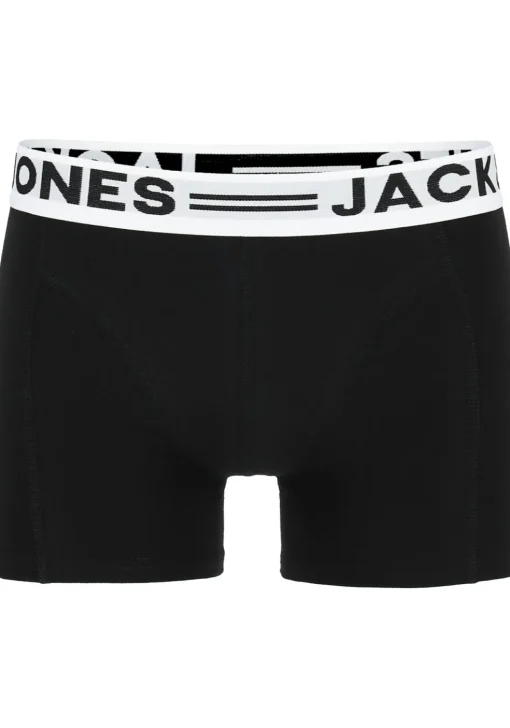 Jack & Jones heren boxers Sense trunks (3-pack), zwart - wit - grijs