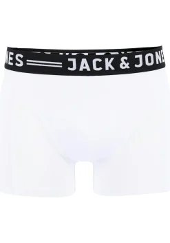 Jack & Jones heren boxers Sense trunks (3-pack), zwart - wit - grijs