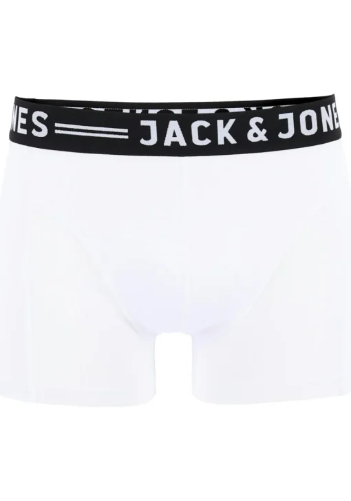 Jack & Jones heren boxers Sense trunks (3-pack), zwart - wit - grijs