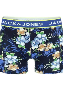 Jack & Jones heren boxers Jacflower trunks (3-pack), gebloemd en uni