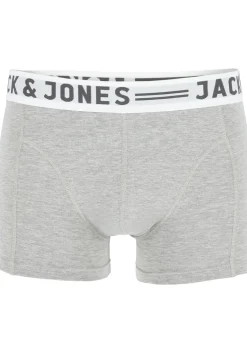Jack & Jones heren boxers Sense trunks (3-pack), zwart - wit - grijs