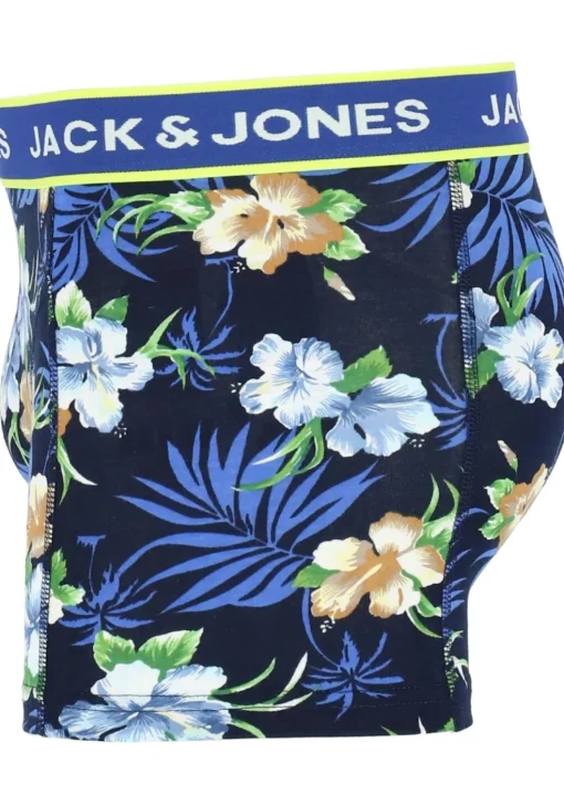 Jack & Jones heren boxers Jacflower trunks (3-pack), gebloemd en uni