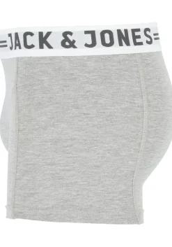 Jack & Jones heren boxers Sense trunks (3-pack), zwart - wit - grijs