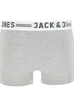Jack & Jones heren boxers Sense trunks (3-pack), zwart - wit - grijs