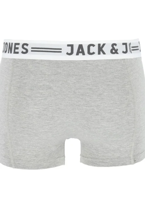 Jack & Jones heren boxers Sense trunks (3-pack), zwart - wit - grijs