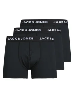 JACK & JONES Jacbase microfiber trunks (3-pack), heren boxers normale lengte, zwart