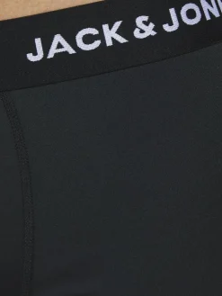 JACK & JONES Jacbase microfiber trunks (3-pack), heren boxers normale lengte, zwart