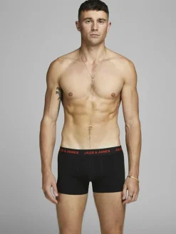 JACK & JONES Jacbasic trunks (7-pack), heren boxers normale lengte, zwart