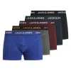 JACK & JONES Jacblack friday trunks (5-pack), heren boxers normale lengte, zwart, blauw, donkerrood en grijs