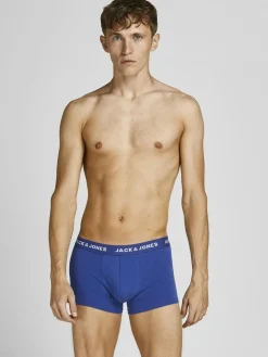 JACK & JONES Jacblack friday trunks (5-pack), heren boxers normale lengte, zwart, blauw, donkerrood en grijs