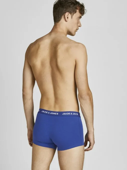 JACK & JONES Jacblack friday trunks (5-pack), heren boxers normale lengte, zwart, blauw, donkerrood en grijs