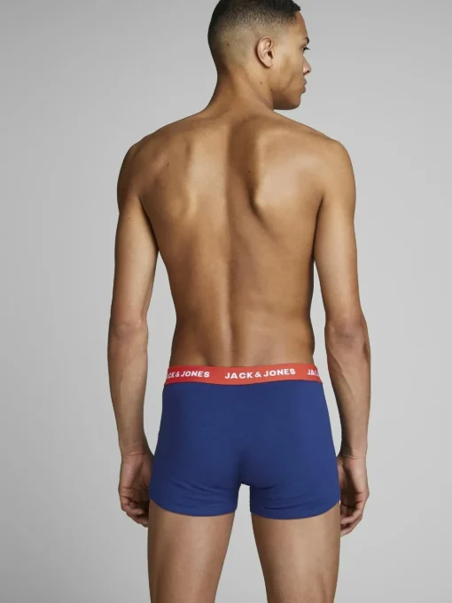 JACK & JONES Jaclee trunks (5-pack), heren boxers normale lengte, blauw