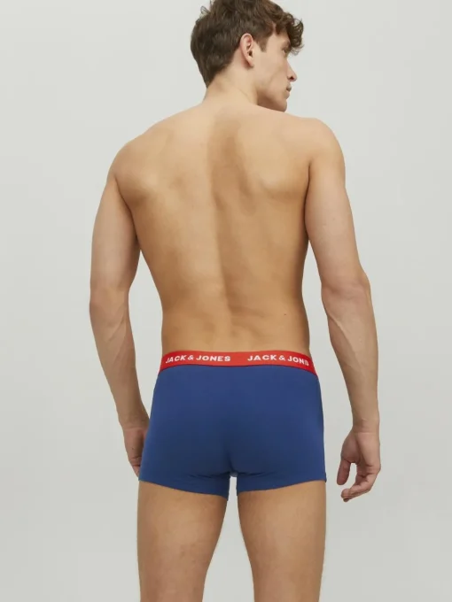 JACK & JONES Jaclee trunks (5-pack), heren boxers normale lengte, blauw