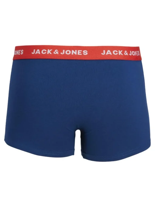 JACK & JONES Jaclee trunks (5-pack), heren boxers normale lengte, blauw