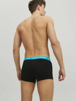 JACK & JONES Jacrich trunks (2-pack), heren boxers normale lengte, blauw