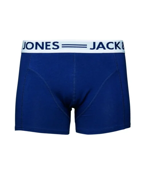JACK & JONES Jacsense trunks (1-pack), heren boxer normale lengte, blauw