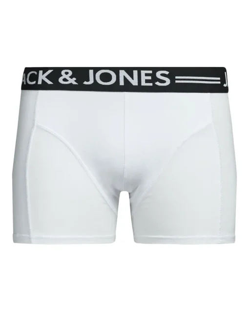 JACK & JONES Jacsense trunks (1-pack), heren boxer normale lengte, wit