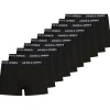 JACK & JONES Jacsolid trunks (10-pack), heren boxers normale lengte, zwart